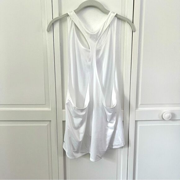 NEW Fabletics Peggy Tank *Retired Style* Racerback Relaxed Fit Tank, White Large - Picture 5 of 14